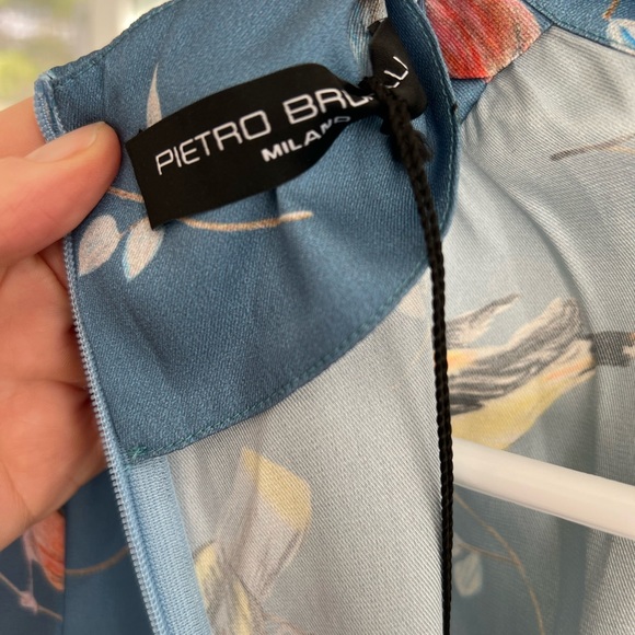 Pietro Brunelli “Tiffany” Bird Print Maternity Dress.   New With Tags. NWT - Picture 5 of 8